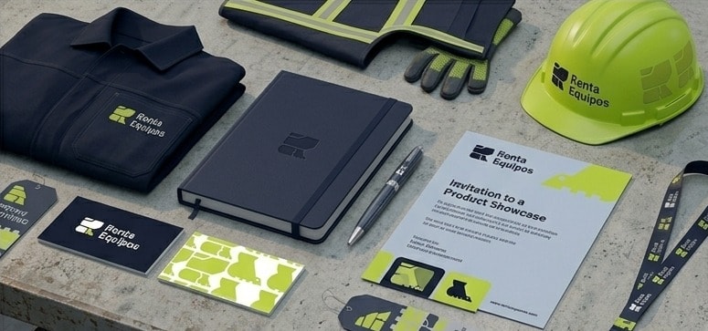 Merchandising y branding de Renta Equipos